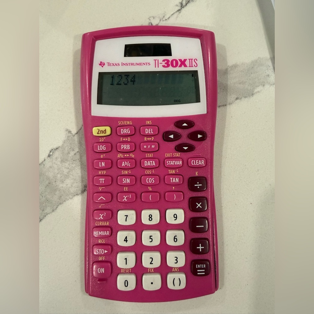 Texas Instruments Pink TI-30X IIS Scientific Calculator